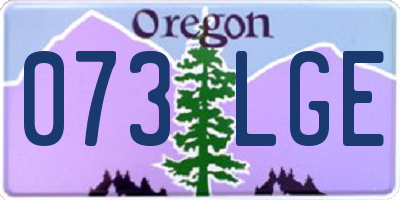 OR license plate 073LGE