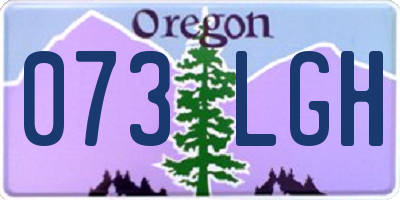 OR license plate 073LGH