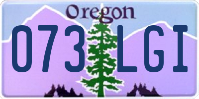 OR license plate 073LGI
