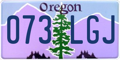OR license plate 073LGJ