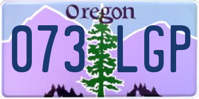 OR license plate 073LGP