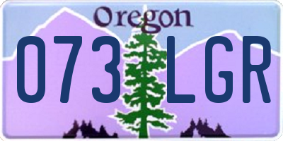 OR license plate 073LGR