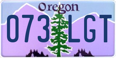 OR license plate 073LGT