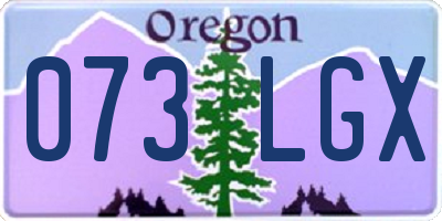 OR license plate 073LGX