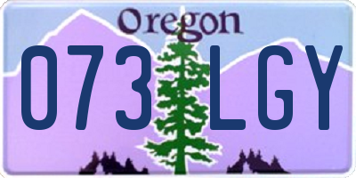 OR license plate 073LGY