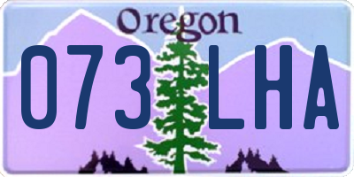 OR license plate 073LHA