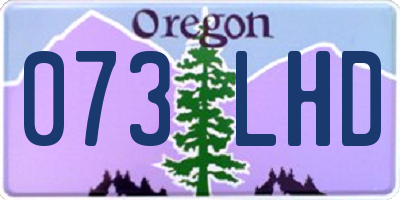 OR license plate 073LHD