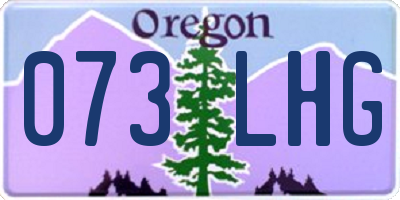 OR license plate 073LHG