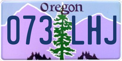 OR license plate 073LHJ