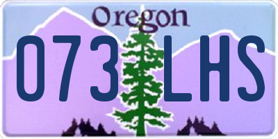 OR license plate 073LHS