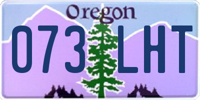 OR license plate 073LHT