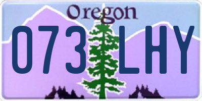 OR license plate 073LHY