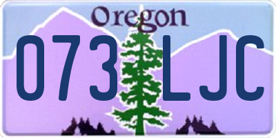OR license plate 073LJC