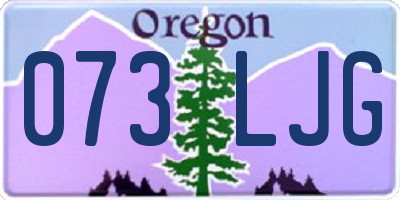 OR license plate 073LJG