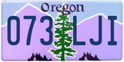 OR license plate 073LJI