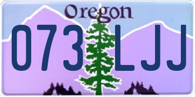 OR license plate 073LJJ