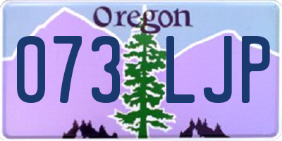 OR license plate 073LJP
