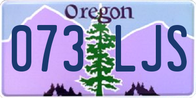 OR license plate 073LJS