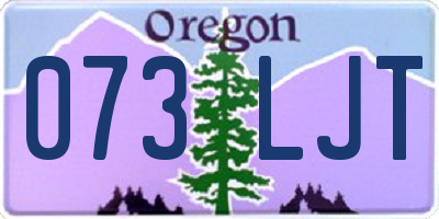 OR license plate 073LJT