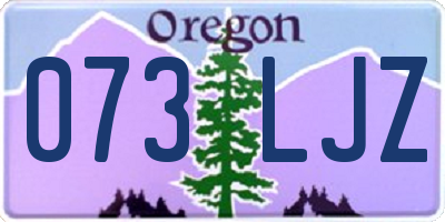 OR license plate 073LJZ