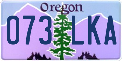 OR license plate 073LKA