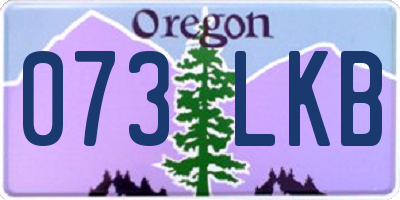 OR license plate 073LKB
