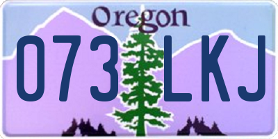 OR license plate 073LKJ