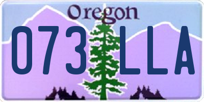OR license plate 073LLA
