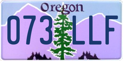 OR license plate 073LLF