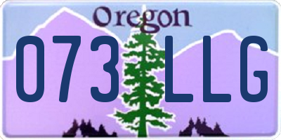 OR license plate 073LLG