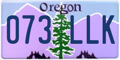 OR license plate 073LLK
