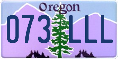 OR license plate 073LLL