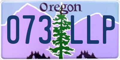 OR license plate 073LLP