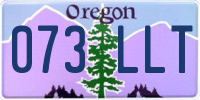 OR license plate 073LLT