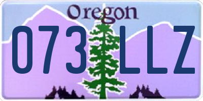 OR license plate 073LLZ