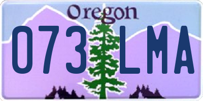 OR license plate 073LMA