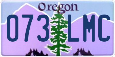 OR license plate 073LMC