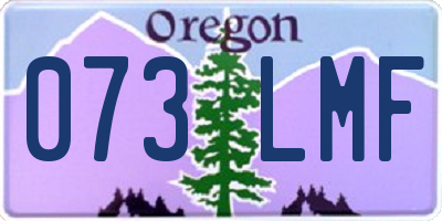 OR license plate 073LMF