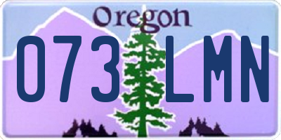 OR license plate 073LMN