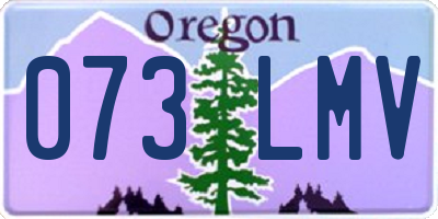 OR license plate 073LMV
