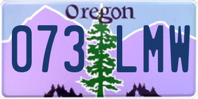 OR license plate 073LMW