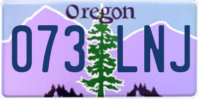 OR license plate 073LNJ