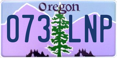 OR license plate 073LNP