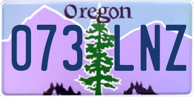 OR license plate 073LNZ