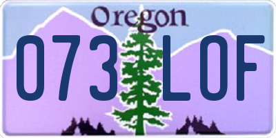 OR license plate 073LOF