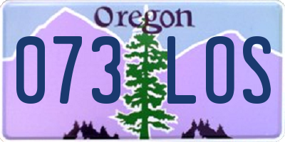 OR license plate 073LOS