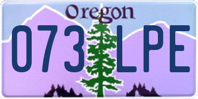 OR license plate 073LPE