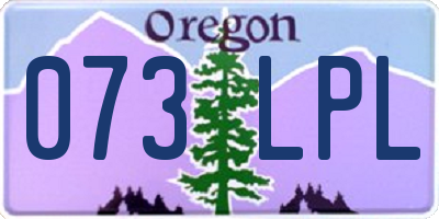 OR license plate 073LPL
