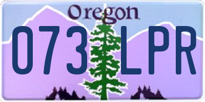 OR license plate 073LPR