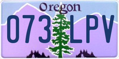 OR license plate 073LPV